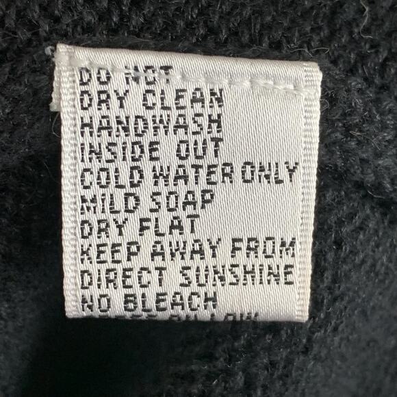 Vtg Jack B Quick Sweater Womens 2X Black Star Embroidered Beaded Cardigan - Picture 7 of 8